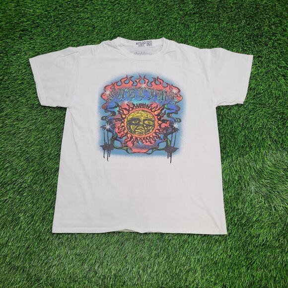Sublime 40oz to Freedom Shirt Womens Medium 19x24 White Psychedelic - Picture 1 of 14